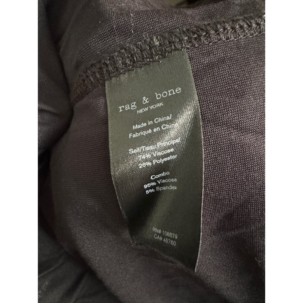 Rag & Bone NWT Black Draped Shaw Midi Dress- Size XXS - Picture 11 of 11